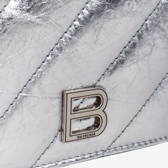 Balenciaga Crush Metallized Quilted Wallet - Picture 5 of 13